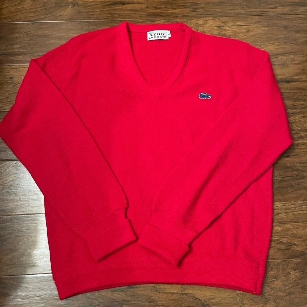 Vintage Izod Lacoste V-Neck Sweater Size L